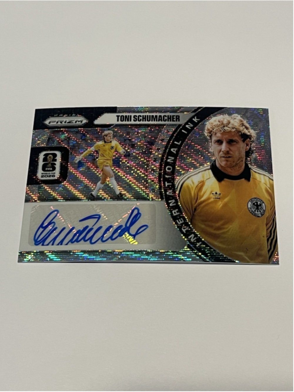 Toni Schumacher 2026 Panini Prizm FIFA World Cup Internation Ink Auto #II-TS